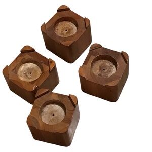 Wooden bed risers, stackable, holds up to 600 lbs